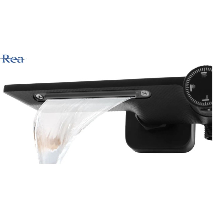 душова система з термостатом Rea Helix black (REA-P6618)