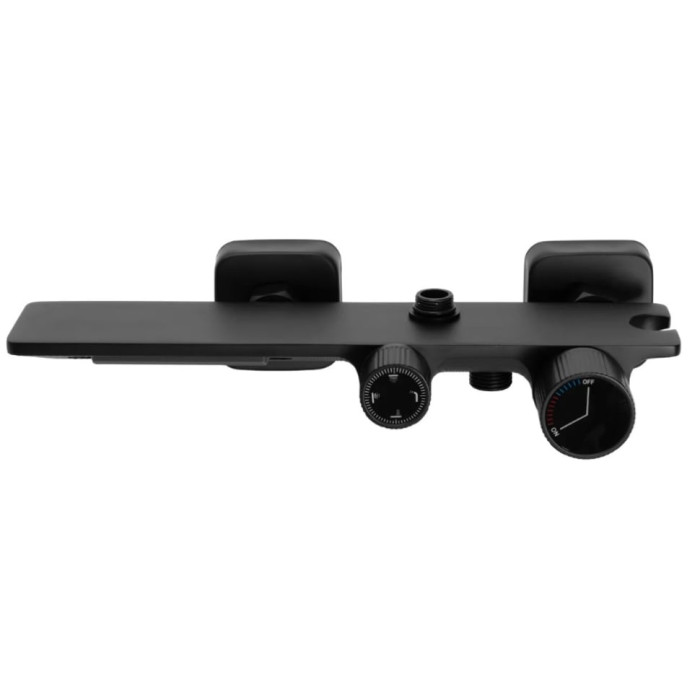 душова система з термостатом Rea Helix black (REA-P6618)