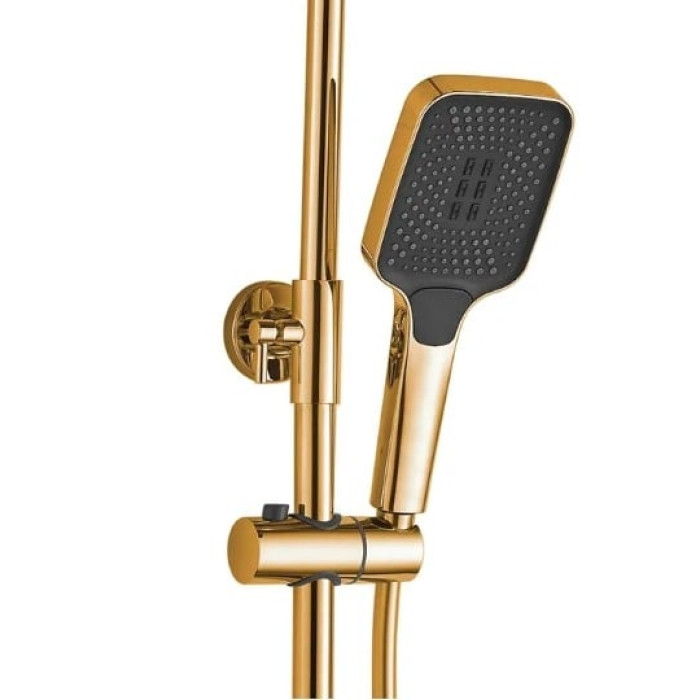 душова система з термостатом Rea Helix gold (REA-P6619)