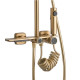 душова система з термостатом Rea Helix brush gold (REA-P6621)