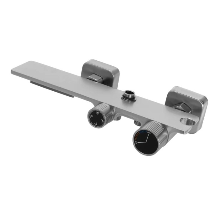 душова система з термостатом Rea Helix brushed nickel (REA-P6622)