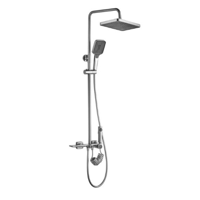 душова система з термостатом Rea Helix brushed nickel (REA-P6622)