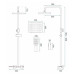 душова система з термостатом Rea Helix brushed nickel (REA-P6622)