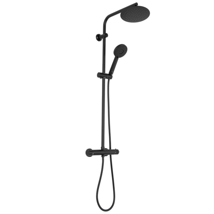 Душова система Rea Bliss black з термосатом (REA-P8804)