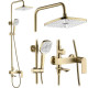 душова система Rea Storm brushed gold (REA-P9536)