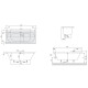 uBA180CAS2V-01 O.NOVO/CASSANDRA Ванна 180х80см, білий (1 сорт)