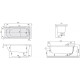uBA170CAS2V-01 O.NOVO/CASSANDRA Ванна 170х75см (1 сорт)