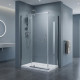 FEN2223 COMFORT Кабіна душова, квадр., 100х100, без піддона, скло прозоре (1 сорт)