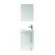 122910 ELEGANCE Pack Комплект меблів 45 White (тумба+раков.+дзерк)(1уп) (1 сорт)