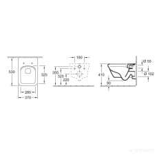 5685R001 ARCHITECTURA Унітаз підвісний (1 сорт)