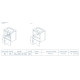 123150 STREET Pack Комплект меблів 50 White (тумба+раковина+дзерк) (1уп) (1 сорт)