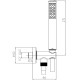 C12002C00073004 ZEN Душовий комплект зі шлангом 1500мм, чорниий мат (1 сорт)