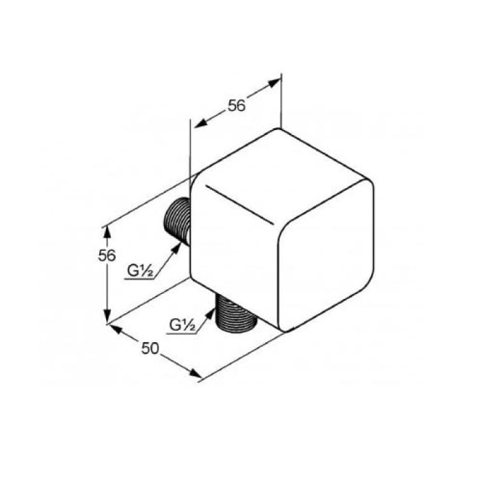 655404300 A-QA white Шлангове підключення (1 сорт)