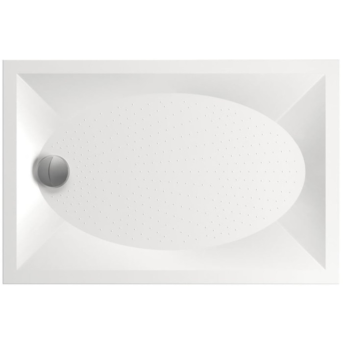 KDPART80X120/00 ART Піддон душовий прямокутний 80х120 з литого (штучного) каменю з ніжками та панелью, антиковзка поверхня, білий глянець (1 сорт)