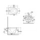 RST23500A FEELING Унітаз підвісний, Rimless, Matt White (1 сорт)