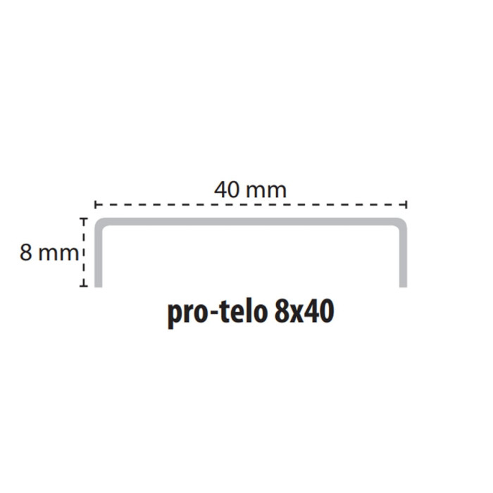 B72141110 100005299 PRO-TELO INOX 8X40 BRILLANTE (1 сорт)