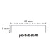 B72141110 100005299 PRO-TELO INOX 8X40 BRILLANTE (1 сорт)