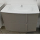C0073310 (126476+123067) Тумба WAVE 80 на 2 ящики, матова сіра + раковина керамічна Trend, (1 сорт)