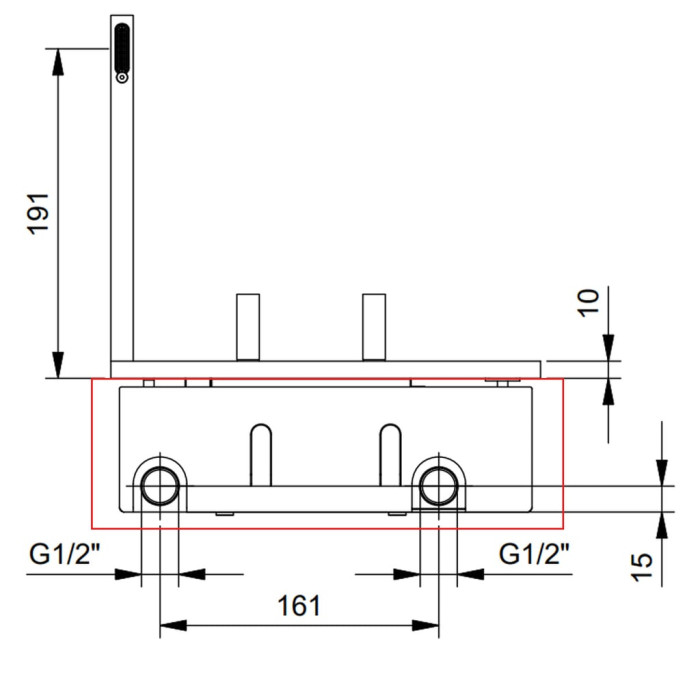 44 00 T010A AK/25 внутрішня частина змішувача для раковини (1 сорт)