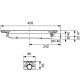 673001 TECEdrainprofile Сифон низький, DN 40, горизонтальний (1 сорт)