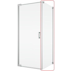 CAT10805007 CADURA бічна стінка, 800 мм, прозоре скло, профіль алюм.-хром (1 сорт)