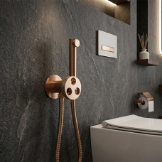 38916AMAMEU STYLE  Зовнішня частина гігієнічного душу, матове рожеве золото (1 сорт)