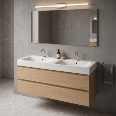 3536 01  Cento раковина 140x45 з 2 отв, білий (1 сорт)