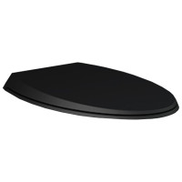 CLOSC3901504 Кришка д/унітазу CLOUD Duroplast, SLIM, Soft Close, чорний матовий (1 сорт)