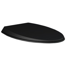 CLOSC3901504 Кришка д/унітазу CLOUD Duroplast, SLIM, Soft Close, чорний матовий (1 сорт)