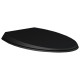 CLOSC3901504 Кришка д/унітазу CLOUD Duroplast, SLIM, Soft Close, чорний матовий (1 сорт)