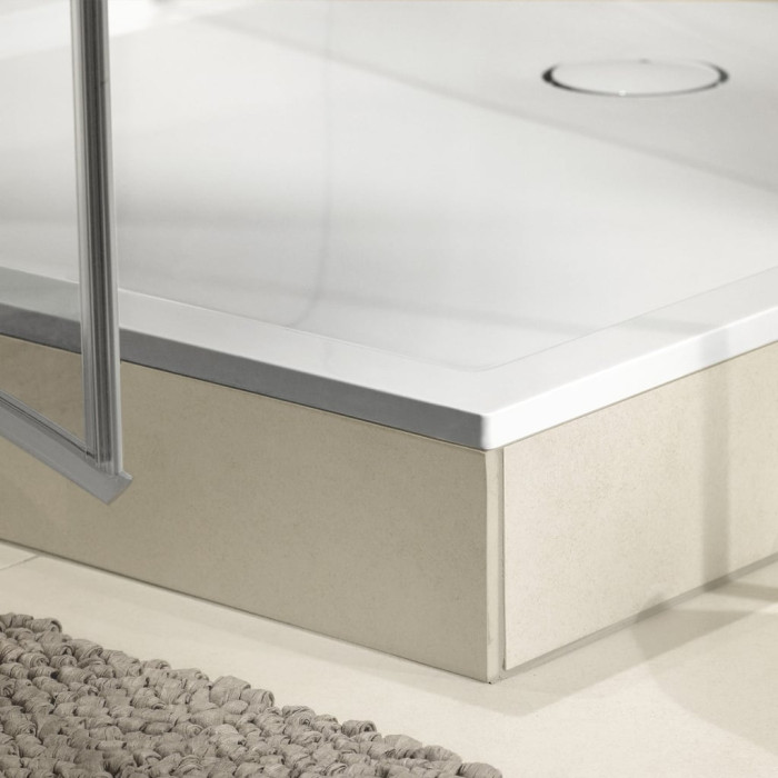 uDQ1490FFL2V-01  душовий піддон Stone White CeramicPlus, біла (1 сорт)