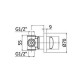 LIG010ST70  Light Змішувач для душу прихованого монтажу, steel looking (1 сорт)