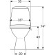 S7921800UA SOLO Унітаз-компакт підлоговий г/в, сидіння з кришкою Duroplast Soft close, н/п, білий (1 сорт)
