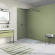 STR4P1005007 WALK-IN EASY Душова фіксована перегородка, скло прозоре, проф.алюм-хром (1 сорт)