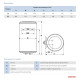 951276 Водонагрівач побутовий електричний Round Eco VMR 80 (1200W) NEW (1 сорт)
