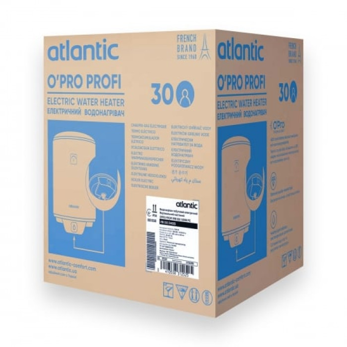 831252 Водонагрівач побутовий електричний Atlantic OPRO PROFI  VM 030 D400S (1200W) (1 сорт)
