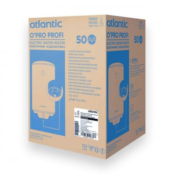 841372 Водонагрівач побутовий електричний Atlantic OPRO PROFI  VM 050 D400S (1500W) (1 сорт)