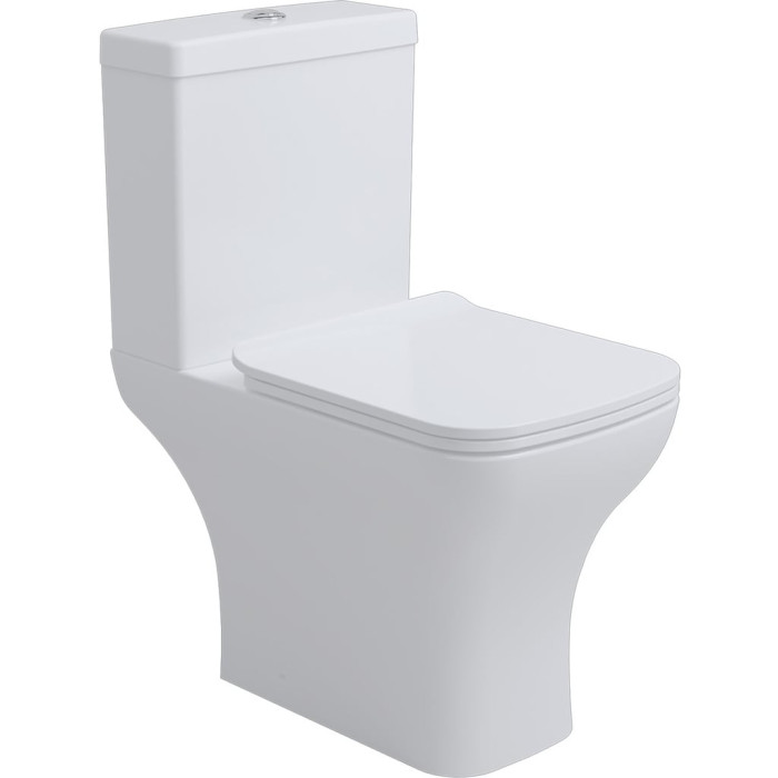 3590020 Basic Кришка soft-close до унітазу компакт, білий глянець (1 сорт)