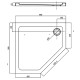 FTR0123 DEVIT PL COMFORT Піддон душовий, п'ятикутн., 90х90, з сифоном (1 сорт)