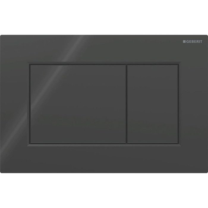 115.660.DW.1 Sigma01 square Клавіша змиву, подвійний змив, чорний глянець (1 сорт)