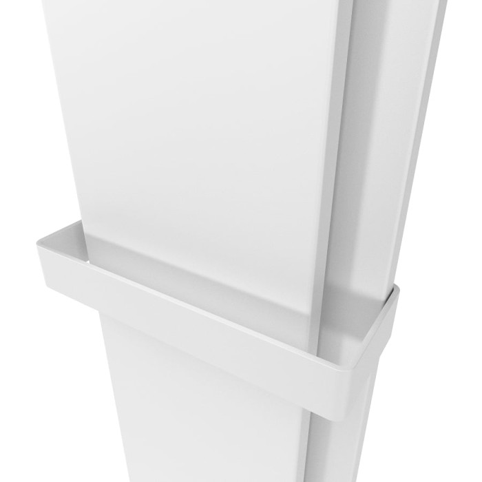 Радіатор електричний Whole Wall_2.0, з тримачем для рушників та халатів, Led-підсвітка, колір білий мат (1 сорт)
