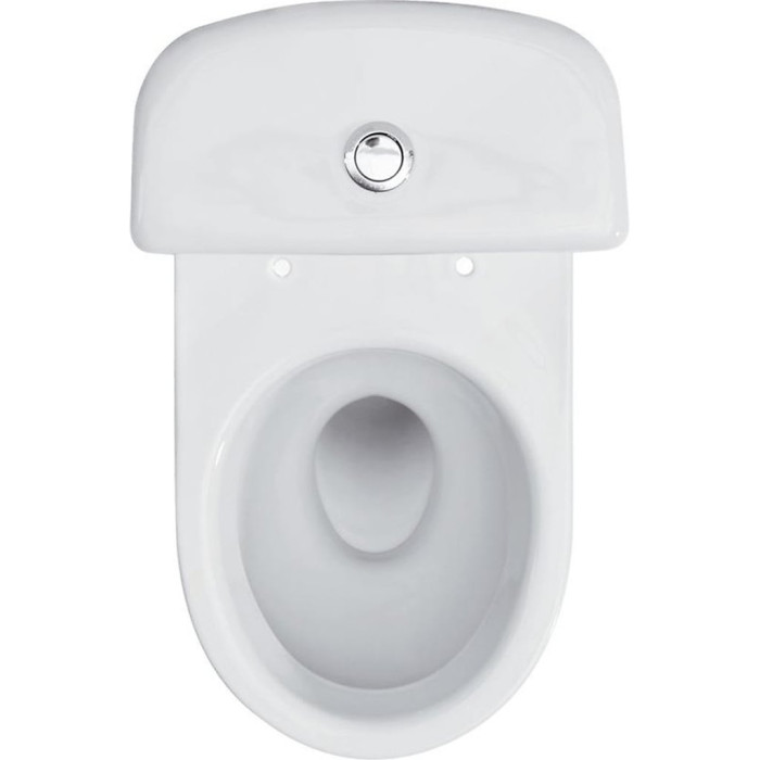 K03-076 Компакт COMPACT 918 MERIDA M010 3/6 TOILET SEAT PP SC UA з поліпропіленовим сидінням з плавним закриванням, горизонтальний випуск, боковий підвід води (1 сорт)
