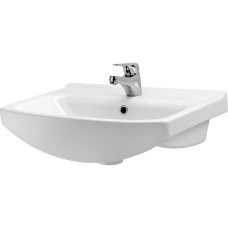 K119-079Умивальник меблевий CERSANIA 55 ONE HOLE з отвором для змішувача, з переливом, білий глянець (картон) ( CCWF1009850001 ) (1 сорт)
