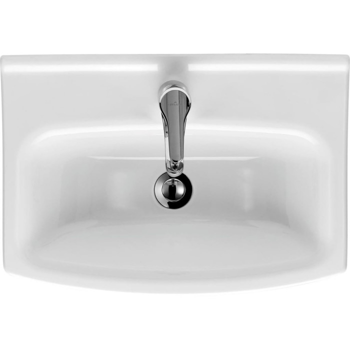 K119-077 CERSANIA Умивальник меблевий 60 ONE HOLE з отвором для змішувача, з переливом, білий глянець (картон) (1 сорт)