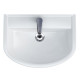 K667-104 Умивальник меблевий ARTECO 60 ONE HOLE з отвором для змішувача, з переливом, білий глянець (картон) (1 сорт)