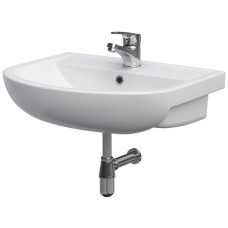 K667-104 Умивальник меблевий ARTECO 60 ONE HOLE з отвором для змішувача, з переливом, білий глянець (картон) (1 сорт)