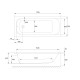 WA1-55-180x075 Ванна акрилова MIA Eco 180x75 + ніжки (1 сорт)