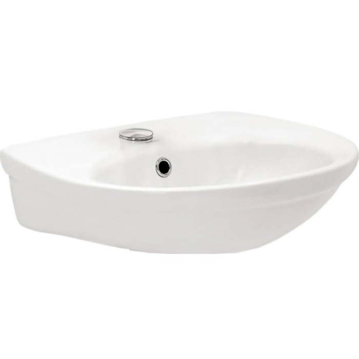 K44-137 EKO 2000 Раковина 50 з отвором для змішувача, білий глянець (плівка) (1 сорт)