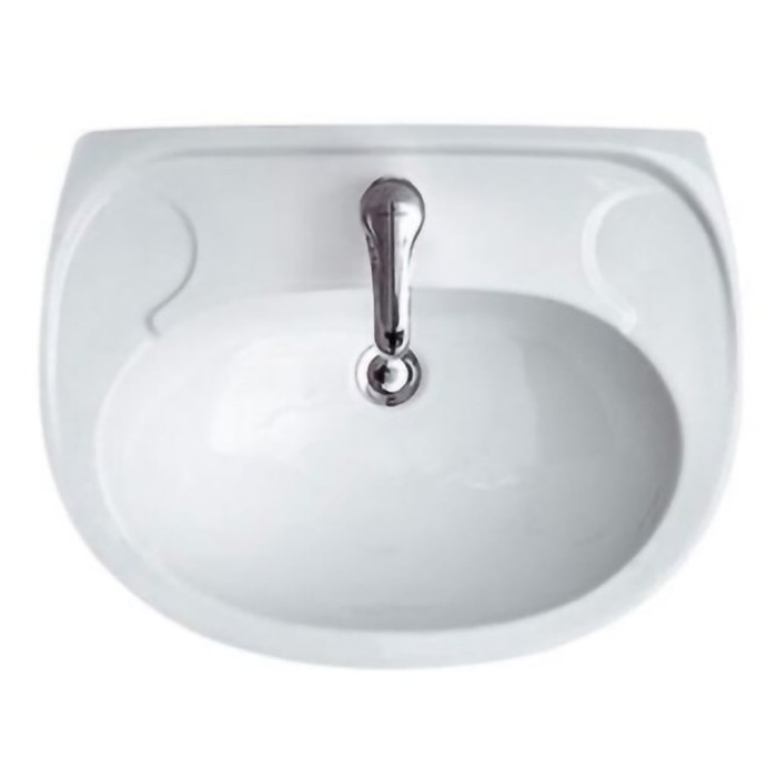 K44-138  EKO 2000 Раковина 60 з отвором для змішувача, білий глянець (плівка) (1 сорт)