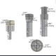 E60001 Hidden Towel Holder Set (3  pcs)/Комплект прихованих гачків гачків для рушників (3 шт.) (1 сорт)